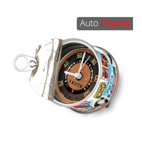 Reloj despertador lata VW vintage velocímetro