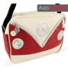 Bandolera VW T1 vintage roja con blanco