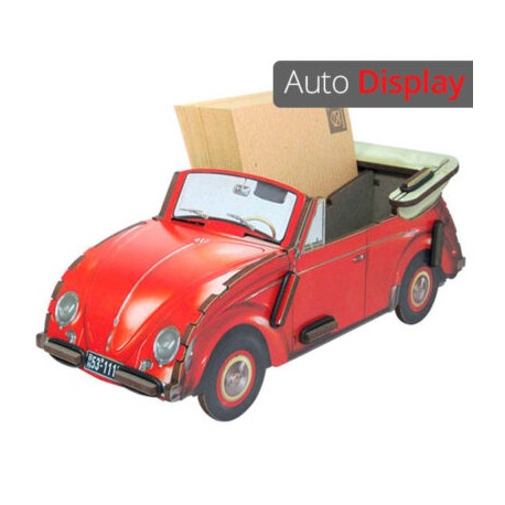 Organizador de escritorio VW Beetle Convertible rojo