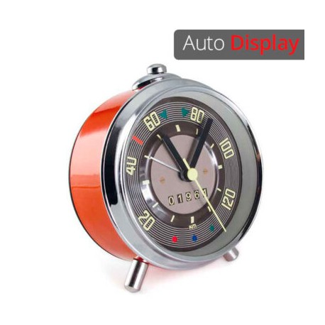 Reloj despertador velocímetro VW vintage rojo