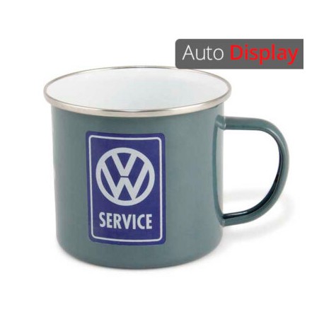 Taza metálica VW vintage “Service”