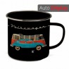 Taza metálica VW vintage T1 y sedán